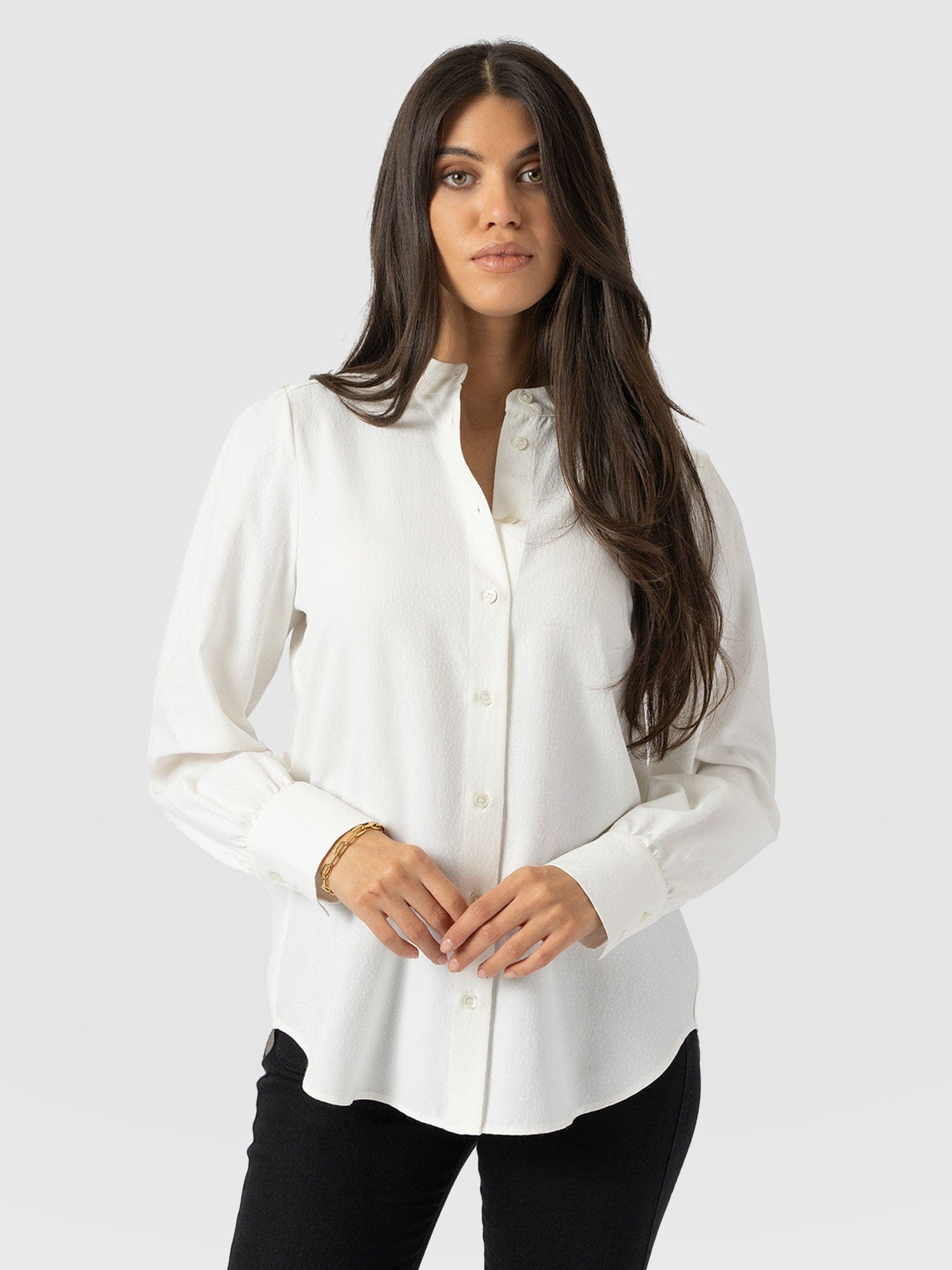 Paxton Pussybow Blouse Cream - Women's Blouses | Saint + Sofia® US
